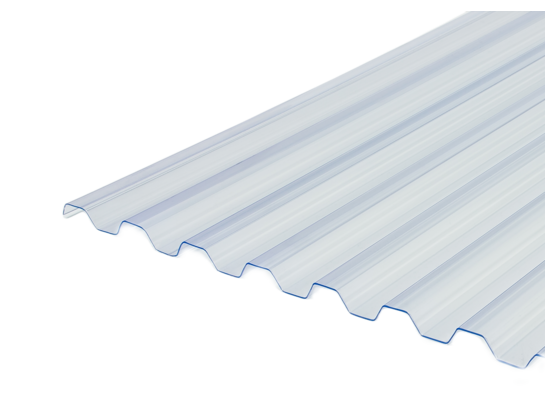 Płyta PVC przeźroczysta TRAPEZ 70/18 900 x 2500 x 0,8 mm