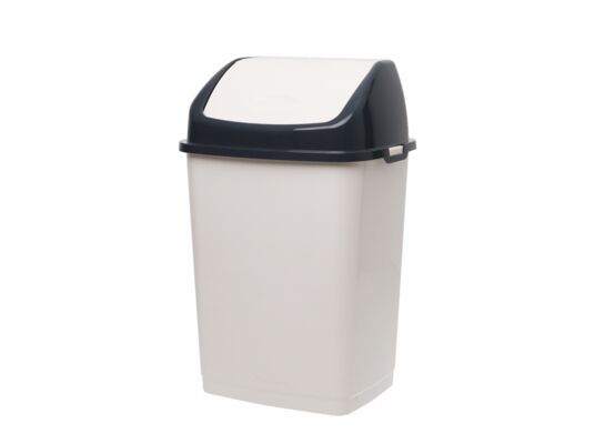 Kosz CLIP 16l/18l krem-antracyt