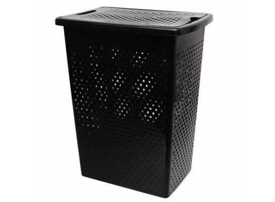 Kosz na pranie Malva Slim 37 l czarny
