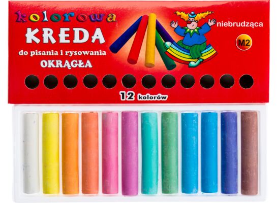 Kreda kolorowa typ M okrągła opakowanie - 12 sztuk Condor