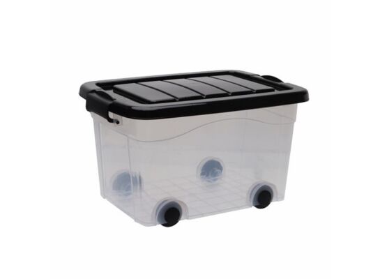 Pojemnik na kółkach 60 l Notus czarny