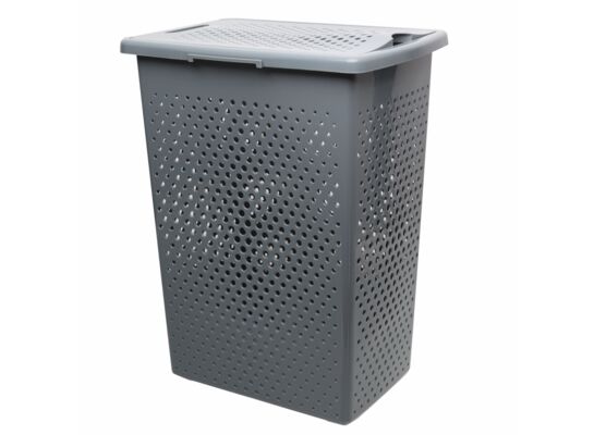 Kosz na pranie Malva Slim 37 l szary