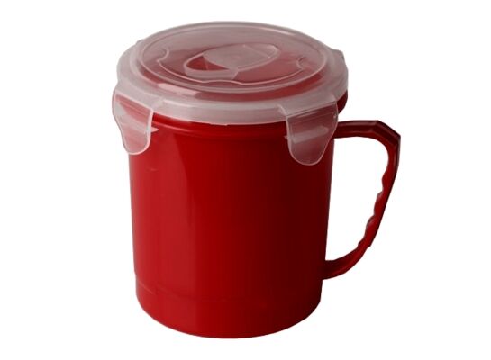 Kubek z pokrywką FRESH 0,71 l bordo