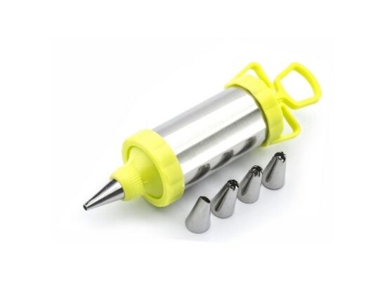 Dekorator metalowy srebrny