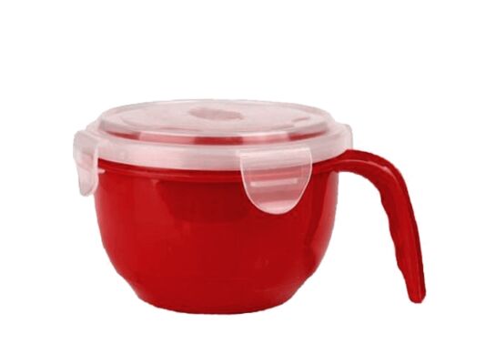 Miska z pokrywką FRESH 0,94 l bordo