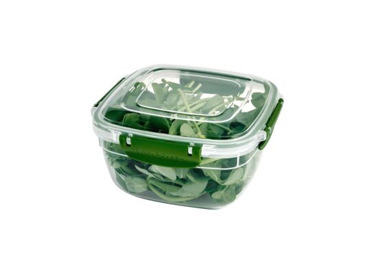 Pojemnik Lock & Fresh 0,9 l 14,7 x 14,7 x 8,4 cm zielony