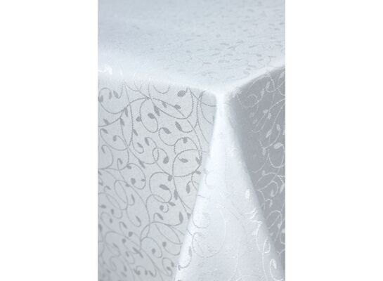 Obrus żakardowy 140 x 220 cm biały