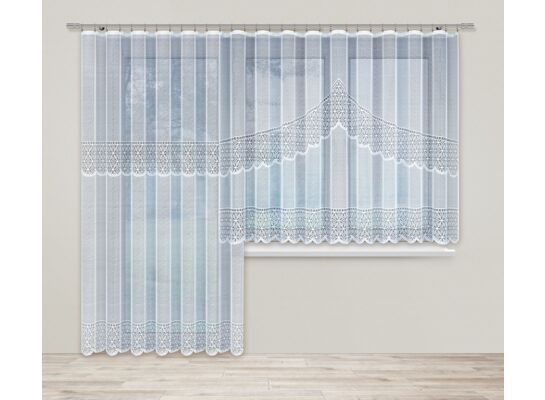 Firanka żakardowa 160 x 300 cm biała