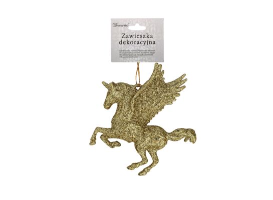 Zawieszka unicorn 13 cm złoty