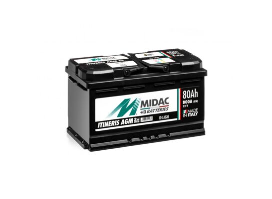 Akumulator MIDAC ITINERIS IT4 AGM 80Ah / 800A / L4D