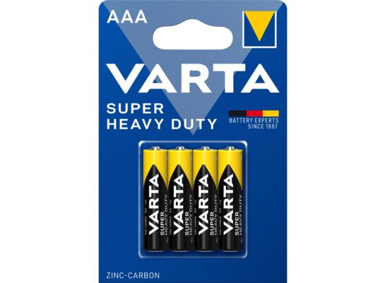 Baterie Superlife AAA R03P Blister 4 szt. VARTA