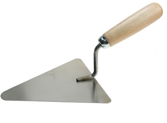 Kielnia trójkątna duża 180 mm spawana szlifowana drewniana rączka Condor