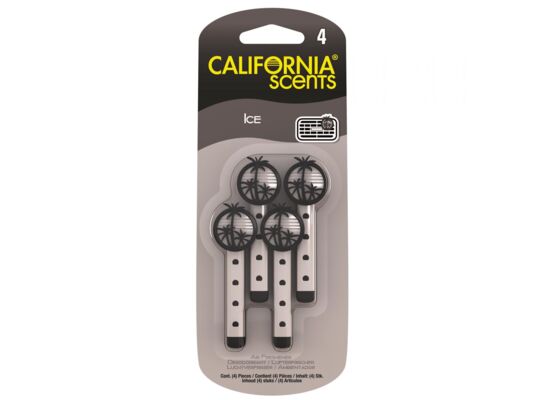Patyczki Vent Sticks do nawiewu w samochodzie ICE 4 szt. CALIFORNIA SCENTS