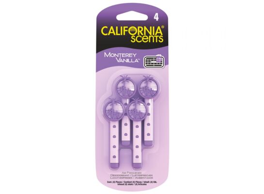 Pałeczki Vent Sticks do nawiewu w samochodzie Monterey Vanilla 4 szt. CALIFORNIA SCENTS