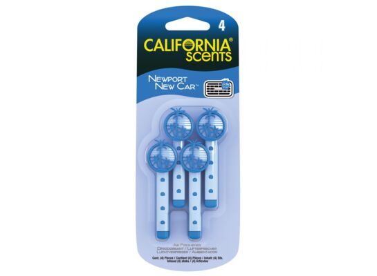 Pałeczki Vent Sticks do nawiewu w samochodzie Newport NewCar 4 szt. CALIFORNIA SCENTS