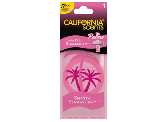 Zawieszka zapachowa palma Shasta Strawberry CALIFORNIA SCENTS