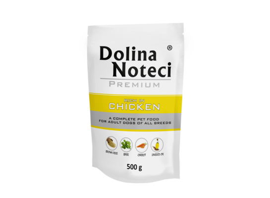 Karma mokra dla psa BOGATA W KURCZAKA 500 g Dolina Noteci
