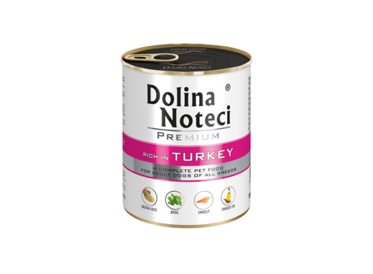 Karma mokra dla psa BOGATA W INDYKA 800 g Dolina Noteci