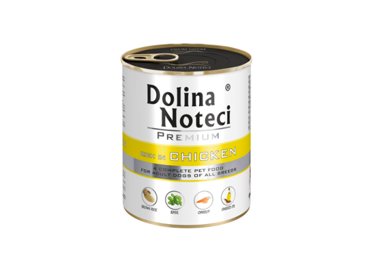 Karma mokra dla psa BOGATA W KURCZAKA 800 g Dolina Noteci