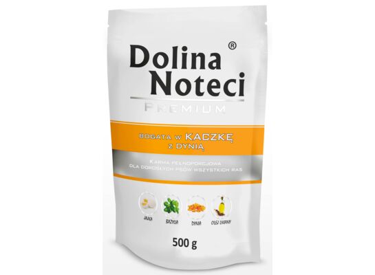 Karma mokra dla psa BOGATA W KACZKĘ 500 g Dolina Noteci