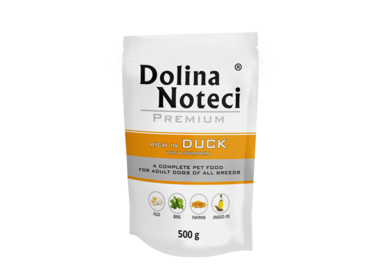 Karma mokra dla psa BOGATA W KACZKĘ 500 g Dolina Noteci