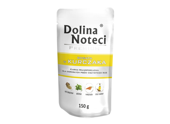Karma mokra dla psa BOGATA W KURCZAKA 150 g Dolina Noteci