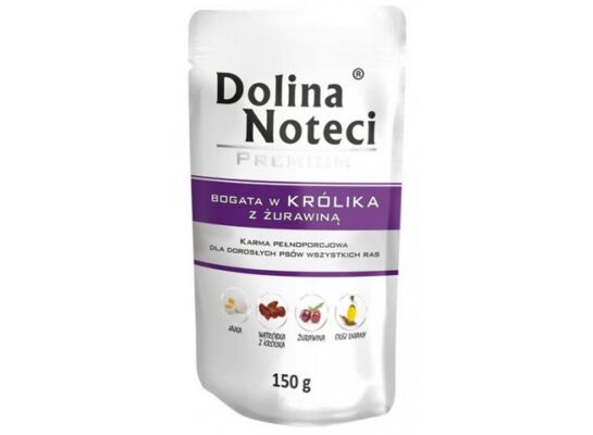 Karma mokra dla psa BOGATA W KRÓLIKA 150 g Dolina Noteci