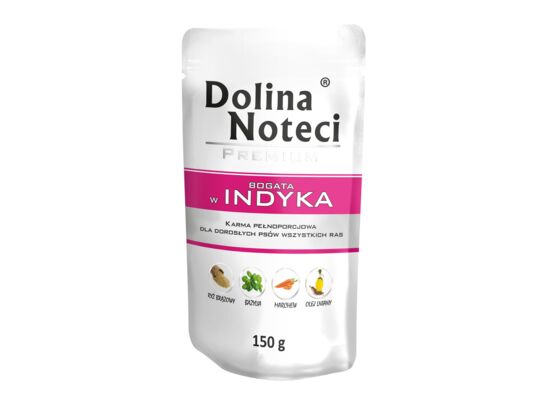 Karma mokra dla psa BOGATA W INDYKA 150 g Dolina Noteci