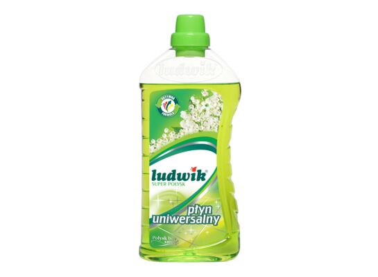 Płyn uniwersalny super połysk o zapachu konwaliowym 1 l Ludwik