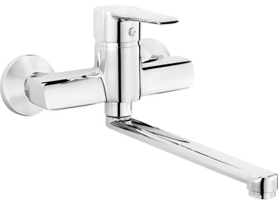 Bateria zlewozmywakowa ścienna Corio chrom