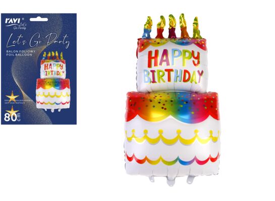 Balon foliowy Birthday Cake 80 cm