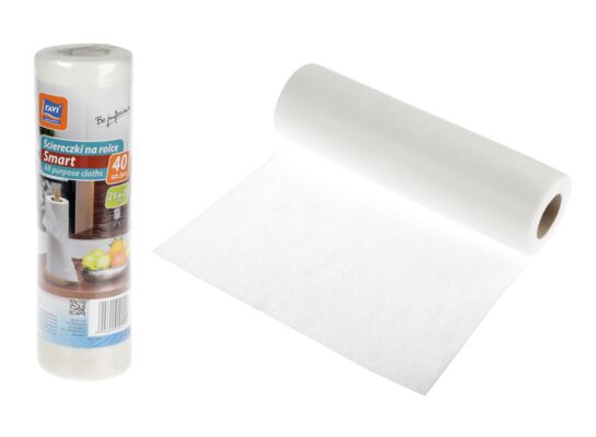 Ściereczka na rolce 25 x 25 cm SMART 40 sztuk