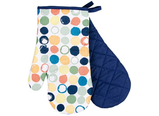 Komplet rękawic kuchennych Colorful Points 19 x 30 cm mix