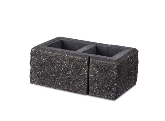 Bloczek słupkowy JONIEC® - GORC® GU+GA Czarny 38 x 22 x 16 cm