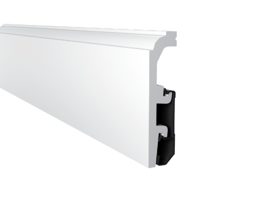 Listwa przypodłogowa VEGA 60 mm biała Arbiton