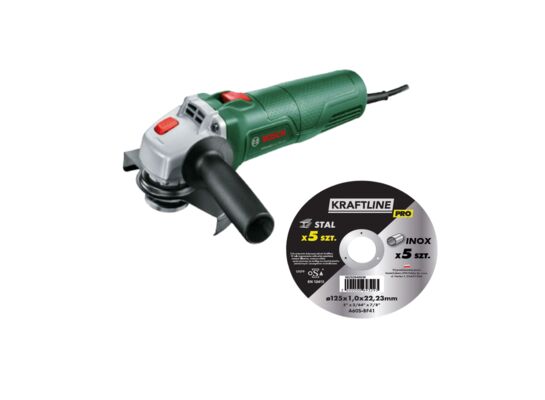 Szlifierka kątowa 750 W UniversalGrind 750-125 BOSCH oraz 10 tarcz GRATIS