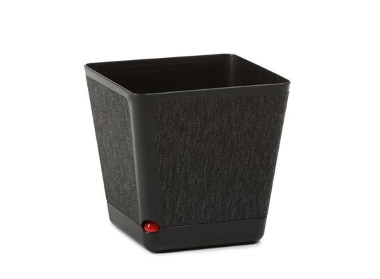 Donica KORA 24 x 24 cm textil - b/czarny + t/k31