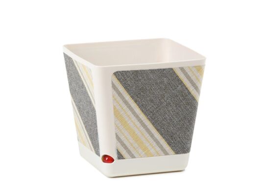 Donica KORA 24 x 24 cm textil - b/kremowy + t/s22