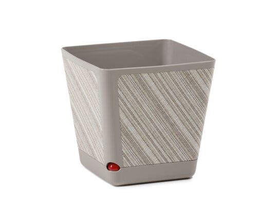 Donica KORA 24 x 24 cm textil - b/taupe + t/s17