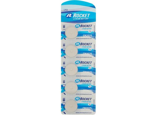 Baterie CR2025 blister 5 sztuk ROCKET 