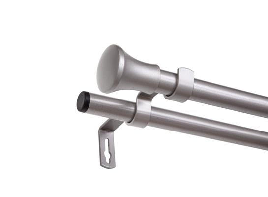 Karnisz podwójny Sollo II 240 cm 19 mm satyna