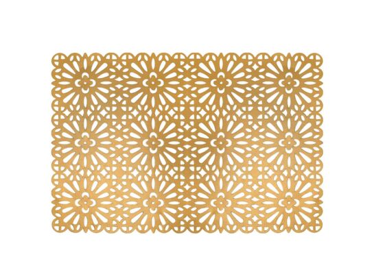 Mata stołowa Glamour 45 x 30 cm złota AMBITION