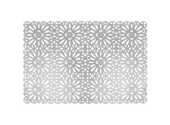 Mata stołowa Glamour 45 x 30 cm srebrna AMBITION