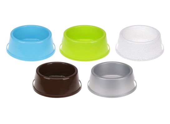 Miska dla zwierząt duża 23 x 23 x 9 cm mix kolorów