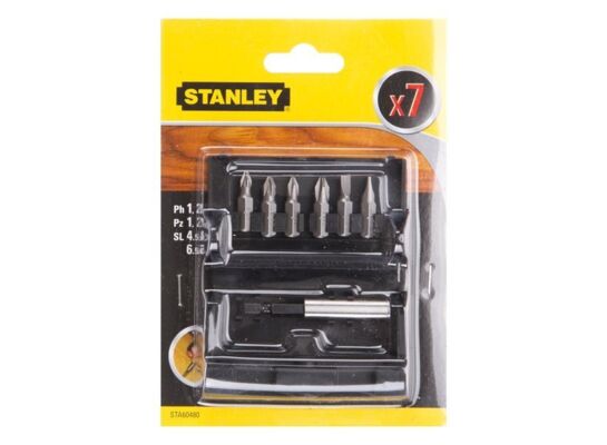 Zestaw bitów z uchwytem magnetycznym 7 elementów Stanley