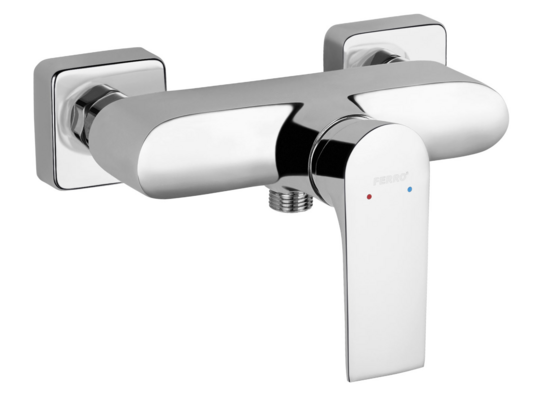 Bateria natryskowa PLATO Square chrom