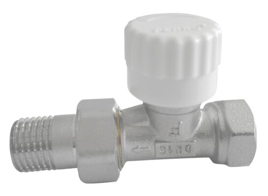 Zawór termostatyczny prosty 1/2" z nastawą wstępną