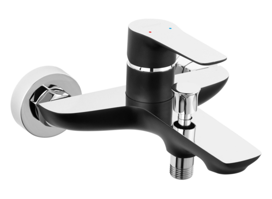 Bateria wannowa DORIS czarna chrom