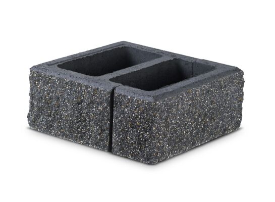 Bloczek słupkowy JONIEC® - GORC® GUD+GAD Czarny 38 x 38 x 16 cm