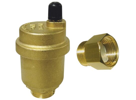 Odpowietrznik automatyczny 3/8" z zaworem stopowym